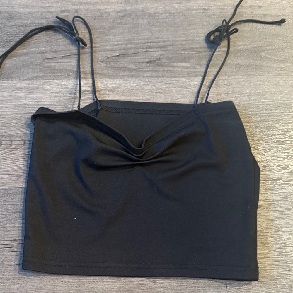Black Women's Crop Top